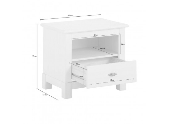 Тумба прикроватная Рауна-01