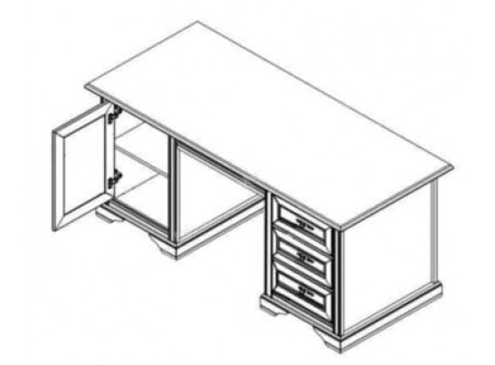 Стол письменный Стилиус B169-BIU170