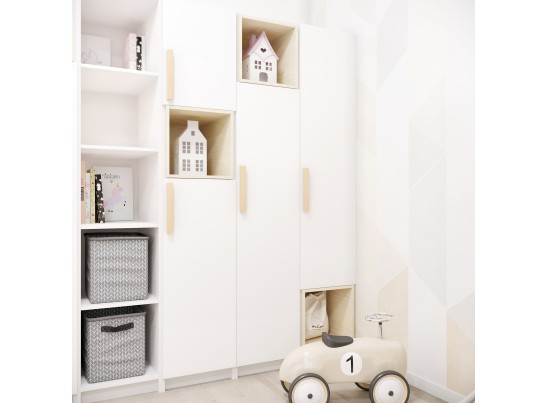 Шкаф 1 Legs White