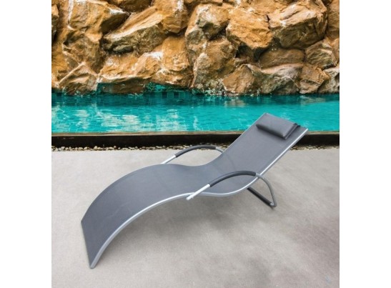 Шезлонг-лежак ГРАЦИЯ MC-3039GA Silver-Black в Ростове-на-Дону