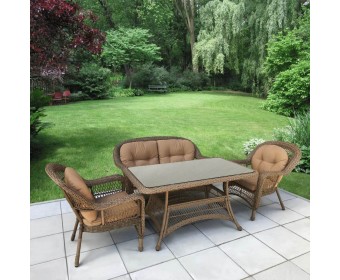 Комплект плетеной мебели T130Bg/LV520BB-Beige_Beige
