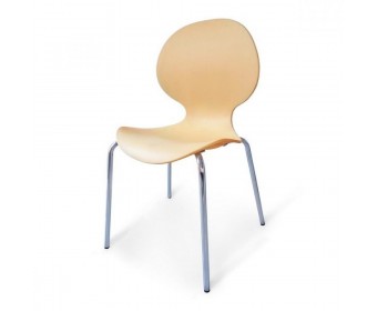 Стул пластиковый для кафе и фудкорта SHF-008-P Peach