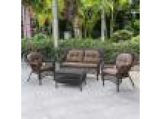 Плетеный комплект для отдыха LV-520BB Вrown/Beige Плетеный комплект для отдыха LV-520BB Вrown/Beige