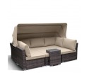 Диван-трансформер из искусственного ротанга AFM-320B Brown