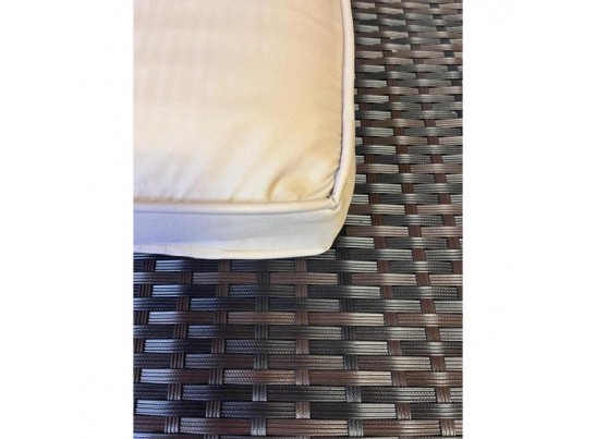 Комплект плетеной мебели YR822Br Brown-Beige (подушка бежевая)