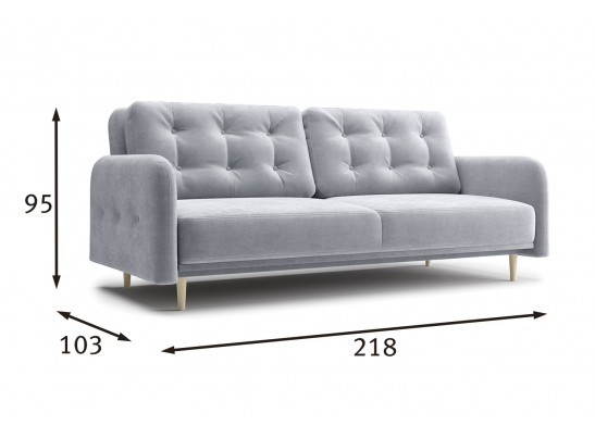 Диван-кровать Вейт светло-серый