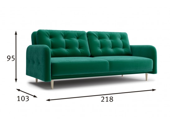 Диван-кровать Вейт бирюзовый