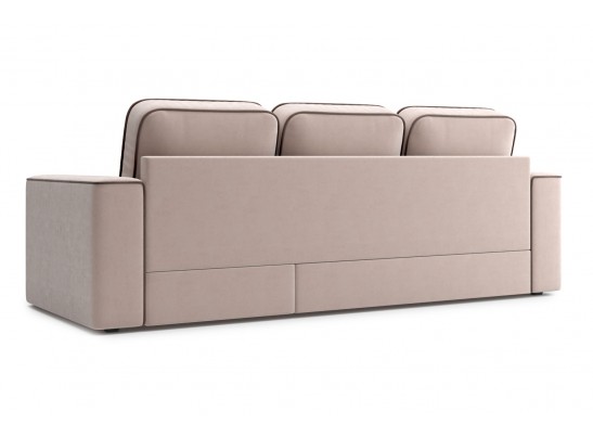 Угловой диван-кровать Астон, Бежевый-коричневый