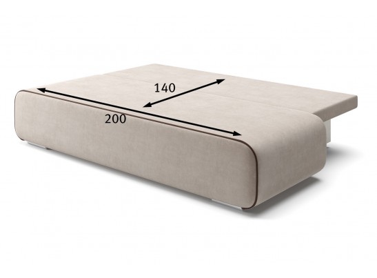 Диван прямой Уно, Бежевый Диван прямой Уно, Бежевый