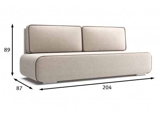 Диван прямой Уно, Бежевый Диван прямой Уно, Бежевый