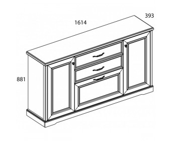 Тумба 3D2S-1 TOSCANA NEW