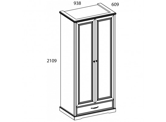 Шкаф 2DG1S TOSCANA NEW в Ростове-на-Дону