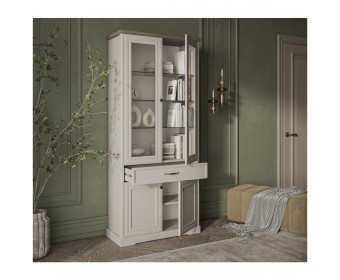Шкаф с витриной 2V2D1S TOSCANA