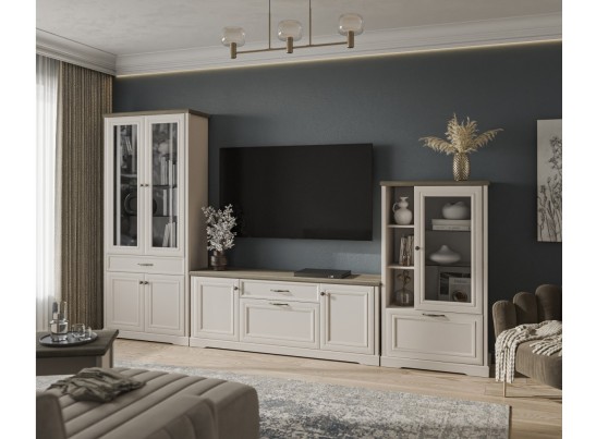 Шкаф с витриной 2V2D1S TOSCANA в Ростове-на-Дону