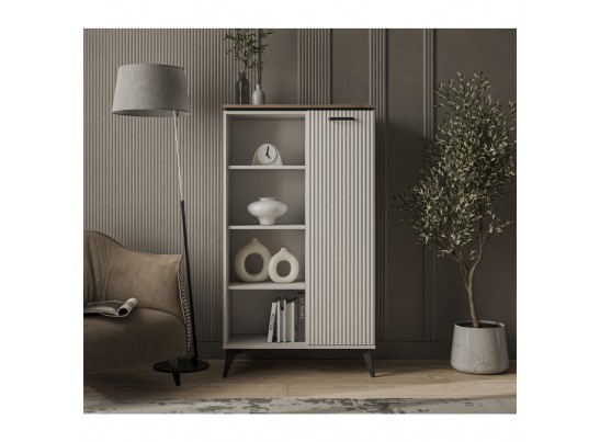 VINATI, Шкаф открытый 1D P. Цвет ПЕРСИДСКИЙ ЖЕМЧУГ/ АМАРОК