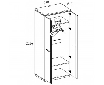 Спальный гарнитур VINATI Вариант 1 ПЕРСИДСКИЙ ЖЕМЧУГ/ АМАРОК
