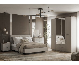 Спальный гарнитур VINATI Вариант 3 ПЕРСИДСКИЙ ЖЕМЧУГ/ АМАРОК