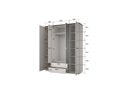 Спальный гарнитур VINATI Вариант 3 ПЕРСИДСКИЙ ЖЕМЧУГ/ АМАРОК