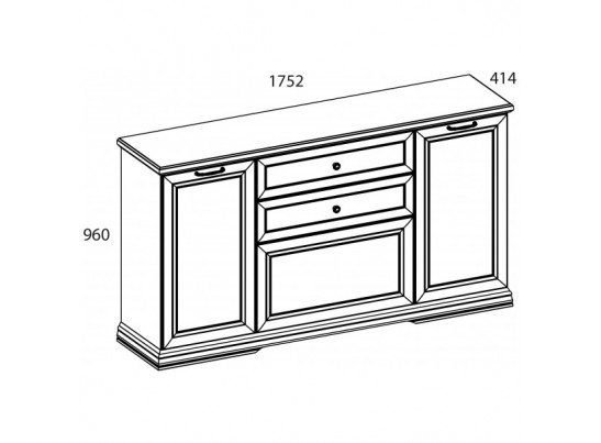 SEVILLA, Тумба 3D2S-1. Цвет БЕЛЫЙ