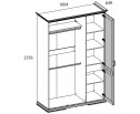 SEVILLA, Корпус шкафа 3DG. Цвет БЕЛЫЙ