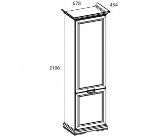 SEVILLA, Шкаф 2D. Цвет БЕЛЫЙ