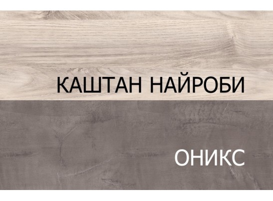 Шкаф 2D1S, JAZZ, цвет Каштан найроби/Оникс