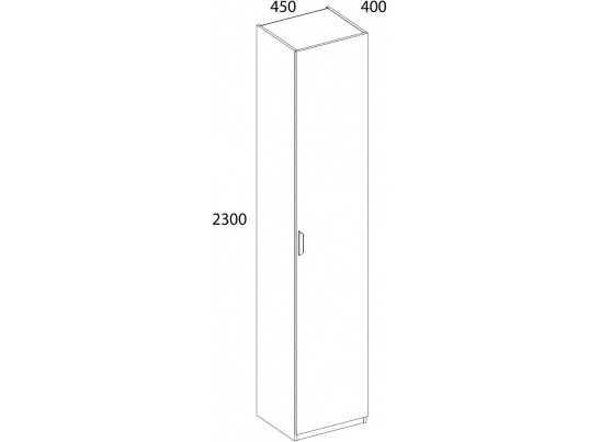 MODERN, Шкаф 1D/45 Z. Цвет ПЕРСИДСКИЙ ЖЕМЧУГ