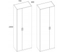 MODERN, Шкаф 2D/70 Z. Цвет ПЕРСИДСКИЙ ЖЕМЧУГ