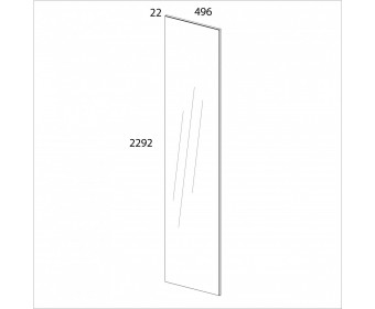 Серия модульных шкафов, Дверь 50/165 Z. Цвет БЕЛЫЙ