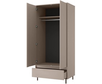 MONA Шкаф 2DG1S. Цвет ГЛИНЯНЫЙ СЕРЫЙ