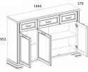 Тумба 3D3S, MONAKO, цвет Сосна винтаж/дуб анкона