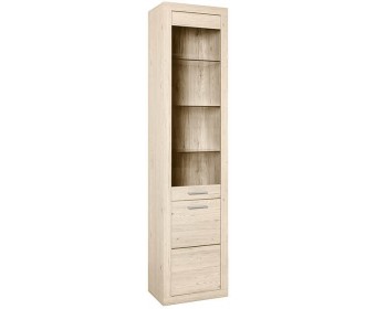 Шкаф-витрина 1D1V OSKAR , цвет дуб Санремо