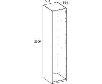 TETRA Корпус шкафа 50/236/56. Цвет ПЕРСИДСКИЙ ЖЕМЧУГ