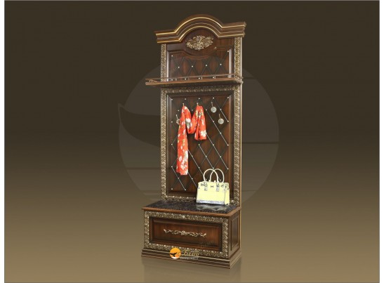 Прихожая Б11.2-1 (декор "ПАВЛИН") Орех/патина золото в Ростове-на-Дону