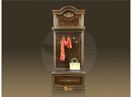 Прихожая Б11.2-1 (декор "ПАВЛИН") Орех/патина золото в Ростове-на-Дону