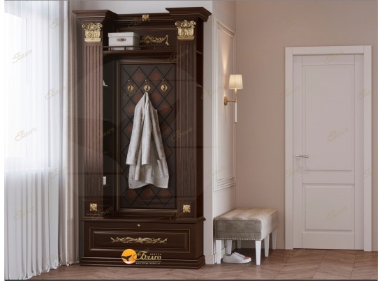 Прихожая Б11.4-10 с капителяти Орех/патина золото в Ростове-на-Дону