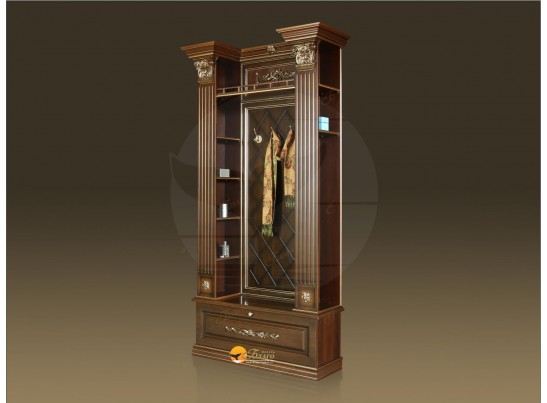 Прихожая Б11.4-10 с капителяти Орех/патина золото в Ростове-на-Дону