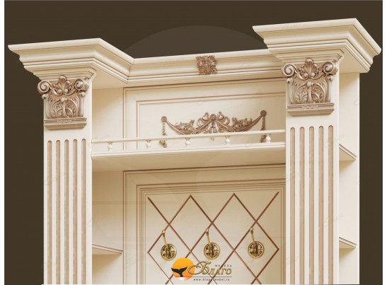 Прихожая Б11.4-10 с капителями Карамель/патина золото в Ростове-на-Дону