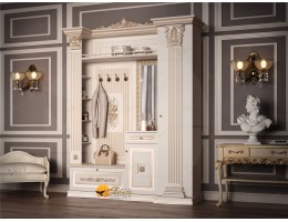 Прихожая Б11.4-17 (декор ЦД-24) Карамель/патина золото