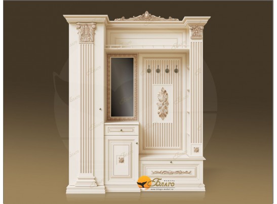 Прихожая Б11.4-17 (декор ЦД-24) Карамель/патина золото в Ростове-на-Дону