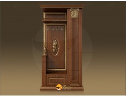 Прихожая Б11.5-2 (декор "ЦД-24) Орех/патина золото