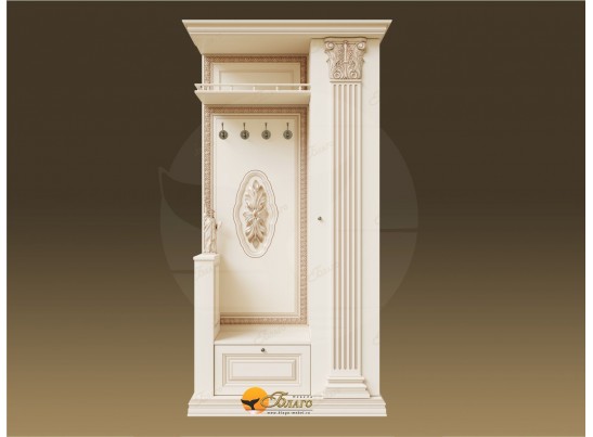 Прихожая Б11.5-2 (декор "ЦД-24) Карамель/патина золото в Ростове-на-Дону