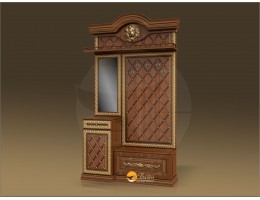 Прихожая Б11.5-3 в багете Орех/патина золото