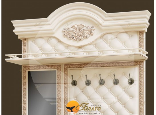 Прихожая Б11.5-4 (каретная стяжка) Карамель/патина золото/бежевый в Ростове-на-Дону