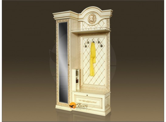 Прихожая Б11.5-5 (декор ЛЕВ) Карамель/патина золото в Ростове-на-Дону