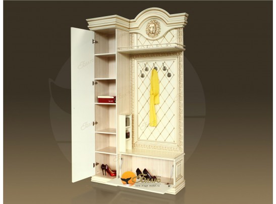 Прихожая Б11.5-5 (декор ЛЕВ) Карамель/патина золото в Ростове-на-Дону