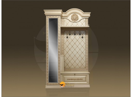 Прихожая Б11.5-5 (декор ЛЕВ) Карамель/патина золото в Ростове-на-Дону