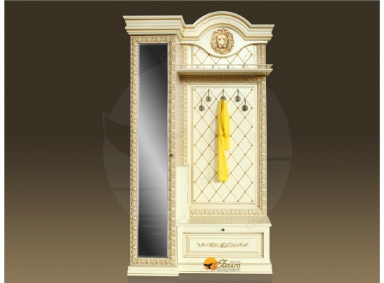 Прихожая Б11.5-5 (декор ЛЕВ) Карамель/патина золото в Ростове-на-Дону