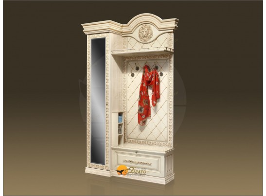 Прихожая Б11.5-5 (декор ЛЕВ) Карамель/патина золото в Ростове-на-Дону