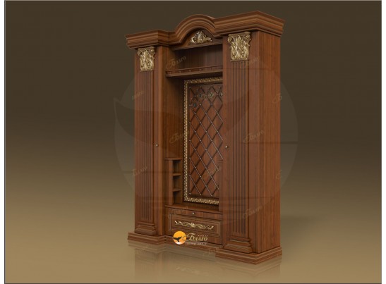 Прихожая Б11.5-11 Орех/патина золото в Ростове-на-Дону